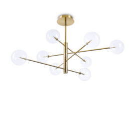 Equinoxe SP8 - Ideal Lux - lampa wisząca – kolor Mosiądz (nr kat. 275215)