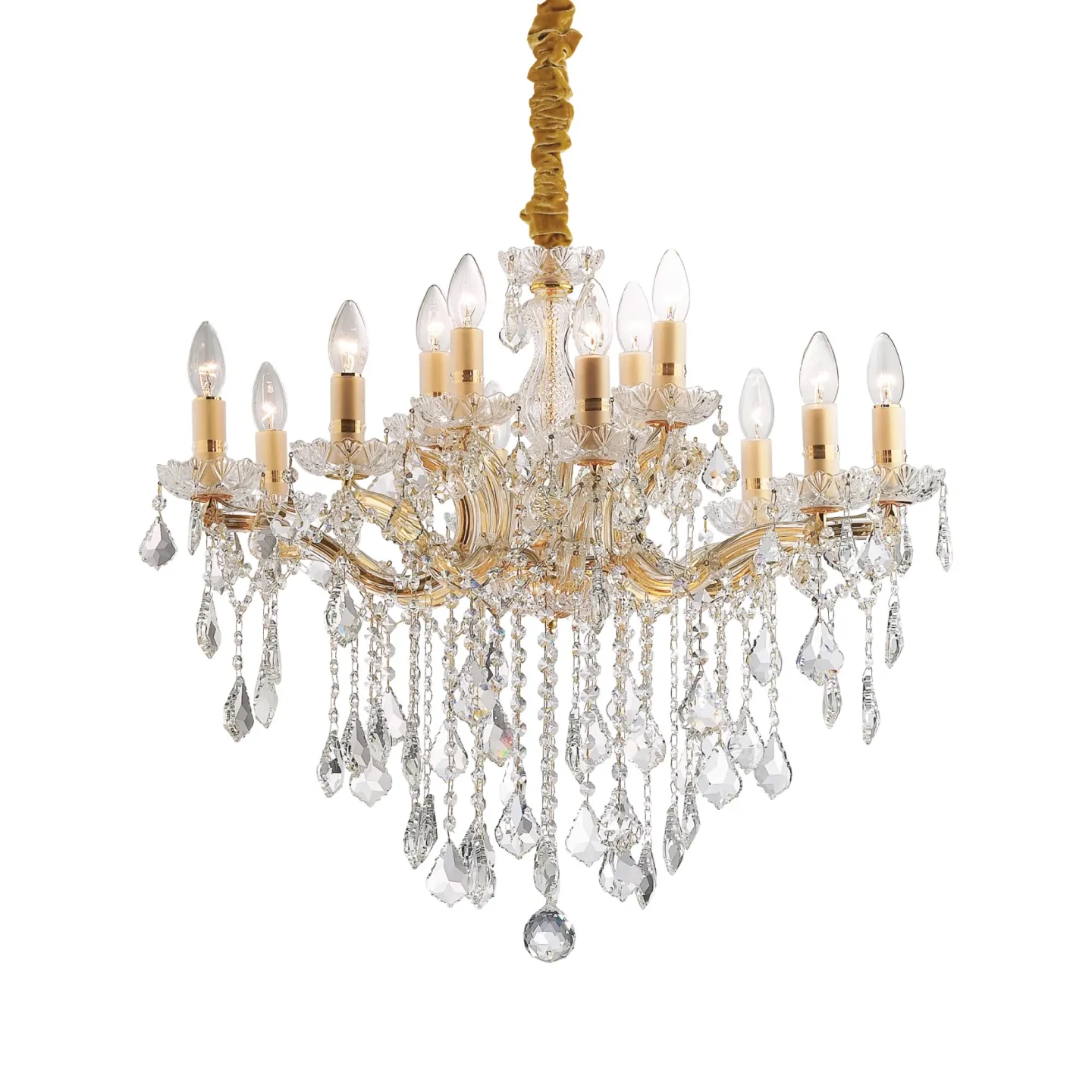 Florian SP12 - Ideal Lux - lampa wisząca – kolor Złoty (nr kat. 035611)