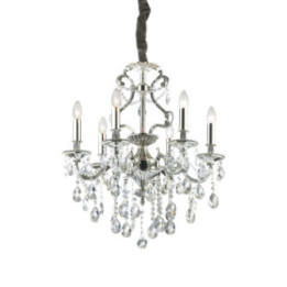 Gioconda SP6 - Ideal Lux - lampa wisząca – kolor Srebrny (nr kat. 044927)