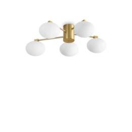 Hermes PL5 D60 - Ideal Lux - plafon – kolor Mosiądz (nr kat. 316697)