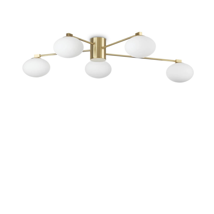 Hermes PL5 D90 - Ideal Lux - plafon – kolor Mosiądz (nr kat. 288277)
