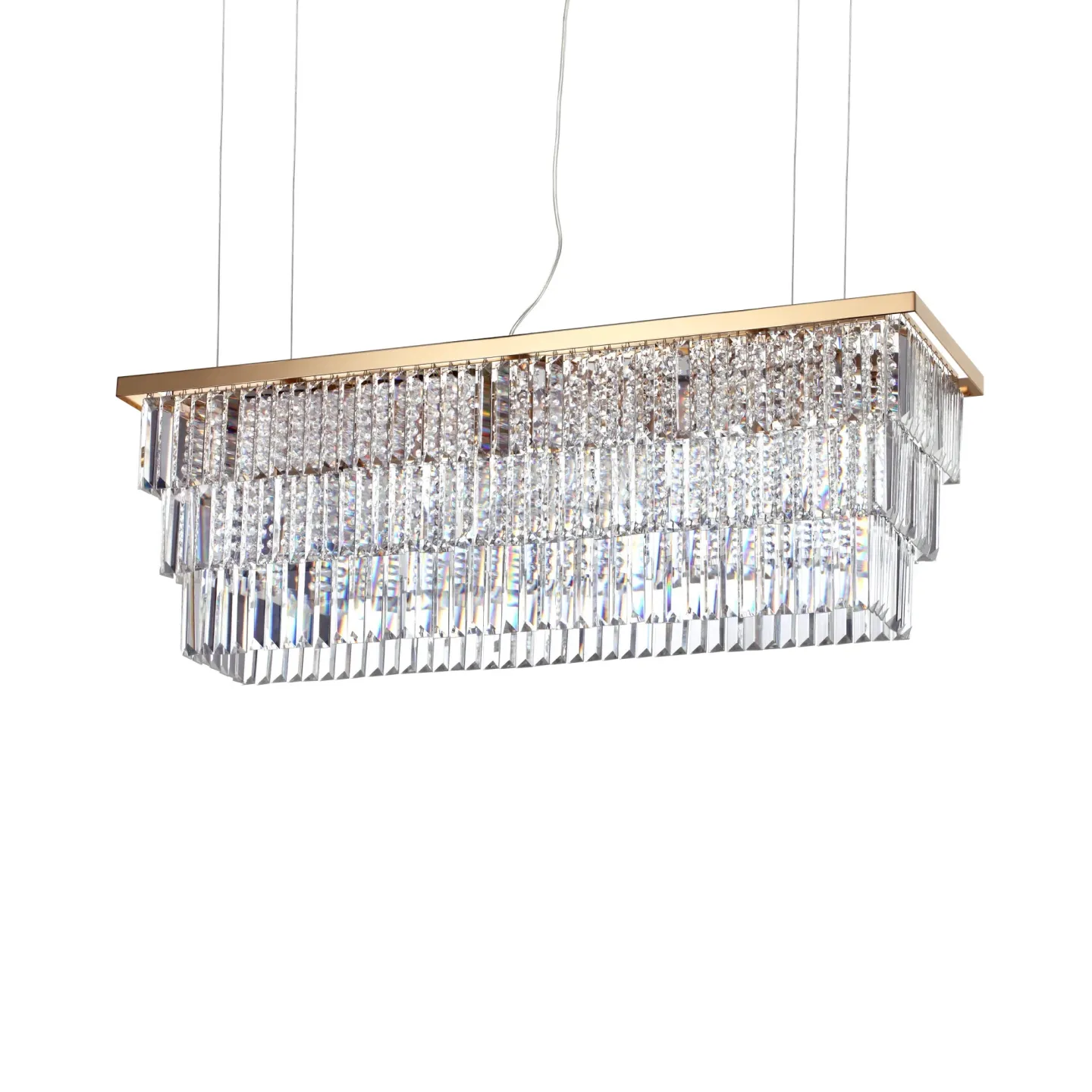 Martinez SP8 - Ideal Lux - lampa wisząca – kolor Złoty (nr kat. 213583)