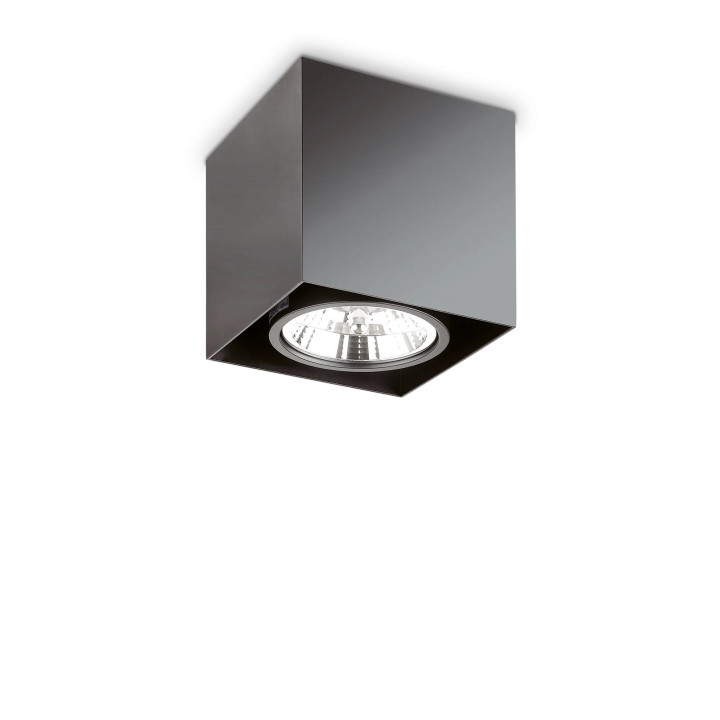 Mood PL1 D15 Square - Ideal Lux - plafon – kolor Czarny (nr kat. 243931)