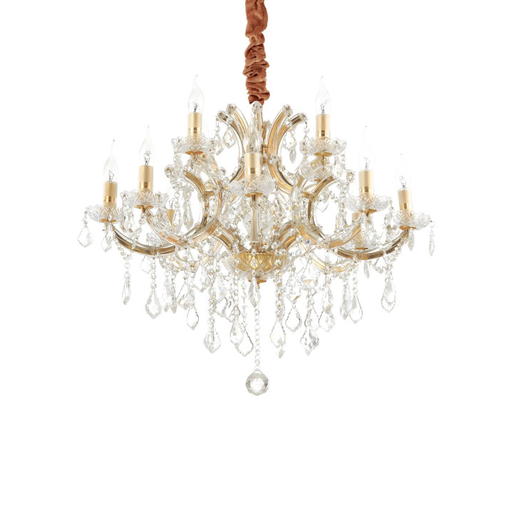 Napoleon SP12 - Ideal Lux - lampa wisząca – kolor Złoty (nr kat. 167404)