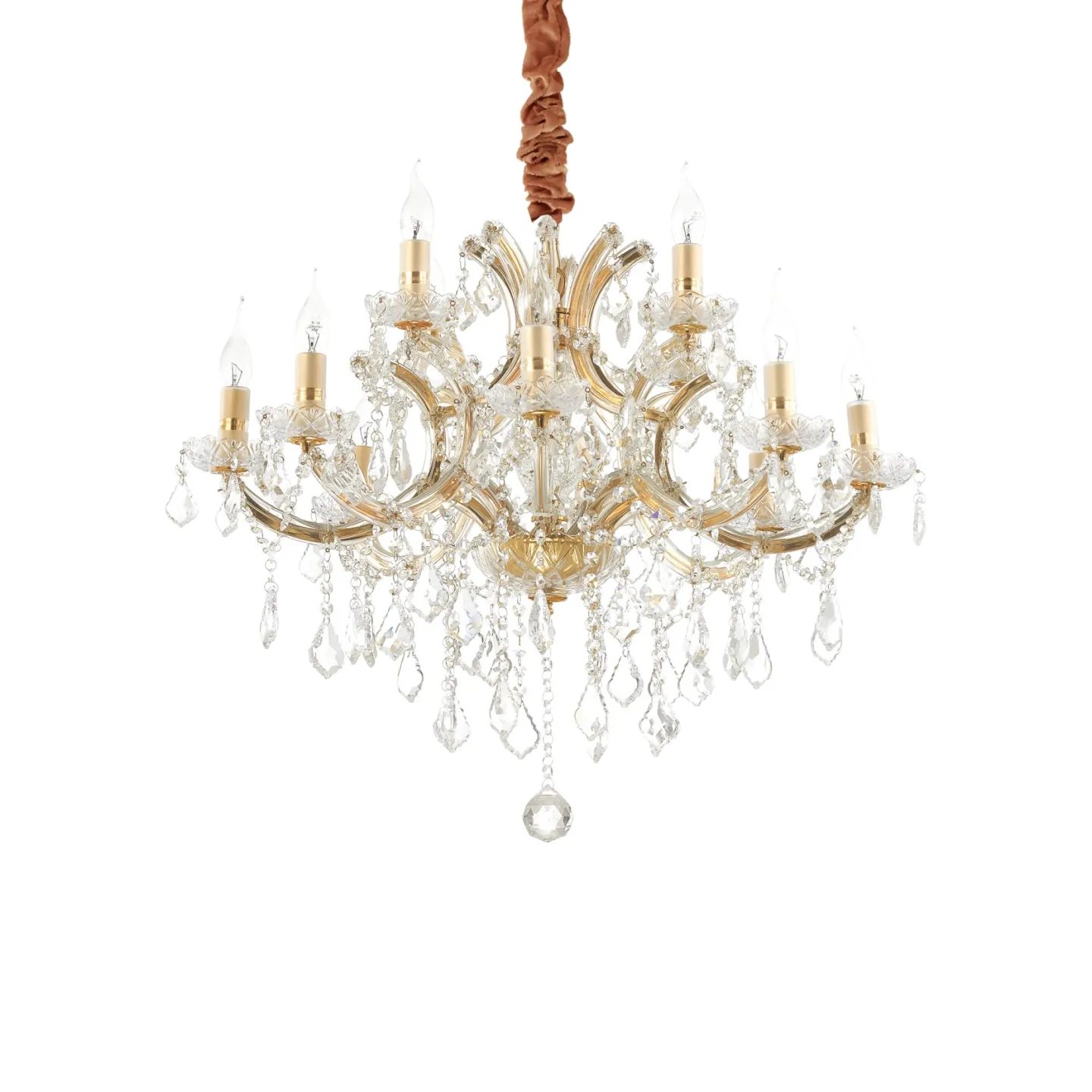 Napoleon SP12 - Ideal Lux - lampa wisząca – kolor Złoty (nr kat. 167404)