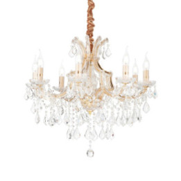 Napoleon SP8 - Ideal Lux - lampa wisząca – kolor Złoty (nr kat. 167398)