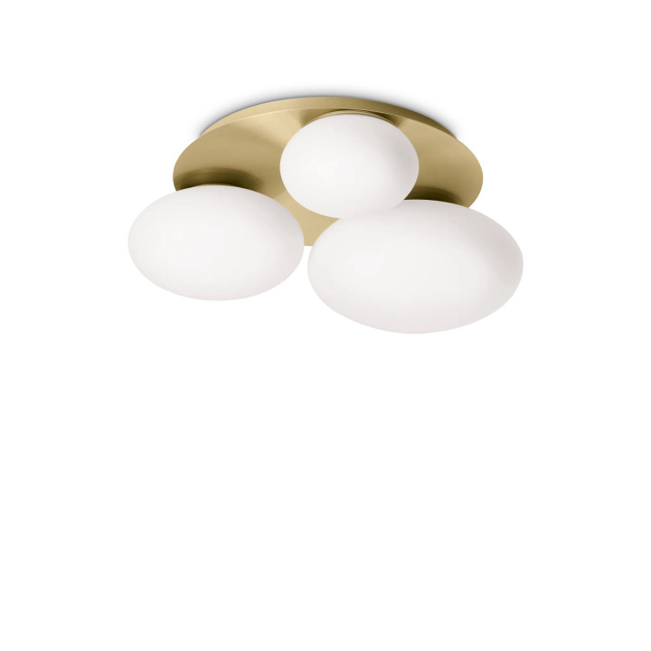 Ninfea PL3 - Ideal Lux - plafon – kolor Mosiądz (nr kat. 293660)