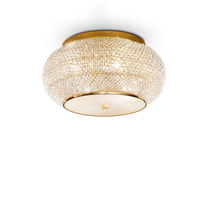 Pasha' PL6 - Ideal Lux - plafon – kolor Złoty (nr kat. 100807)