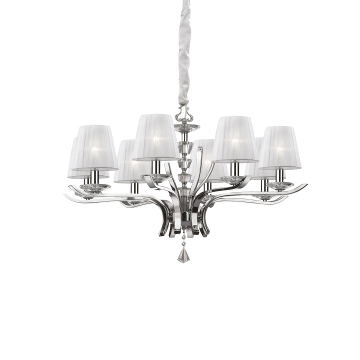 Pegaso SP8 - Ideal Lux - lampa wisząca – kolor Biały (nr kat. 059242)
