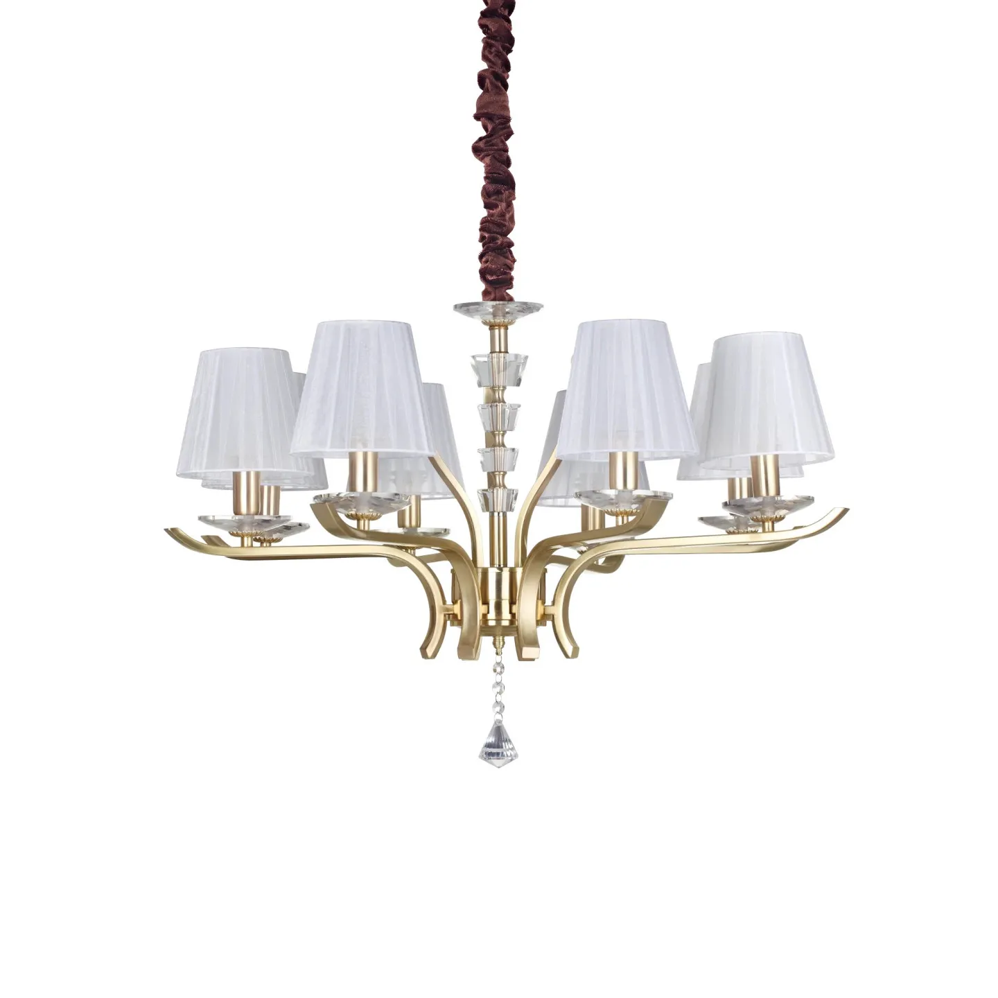 Pegaso SP8 - Ideal Lux - lampa wisząca – kolor Mosiądz (nr kat. 197739)