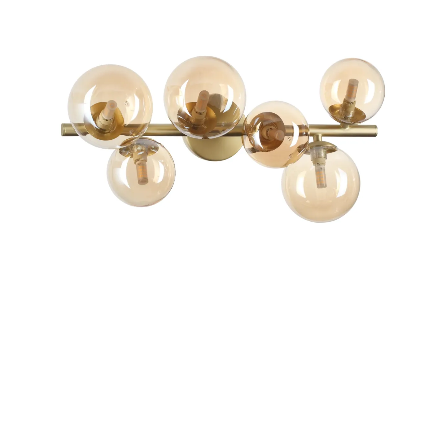 Perlage PL6 - Ideal Lux - plafon – kolor Bursztynowy (nr kat. 327822)