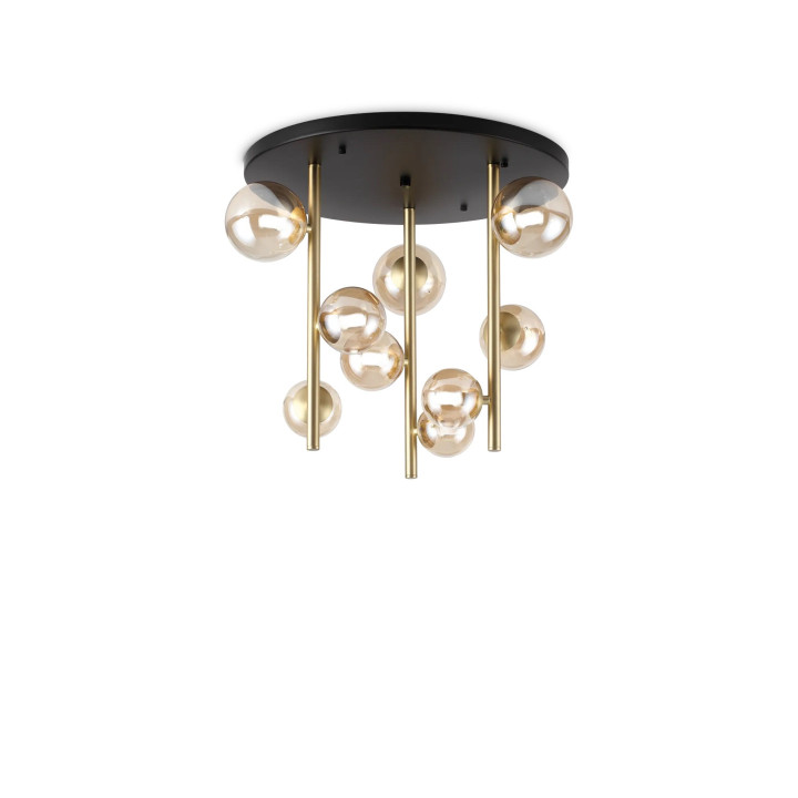 Perlage PL9 - Ideal Lux - plafon – kolor Bursztynowy (nr kat. 328409)