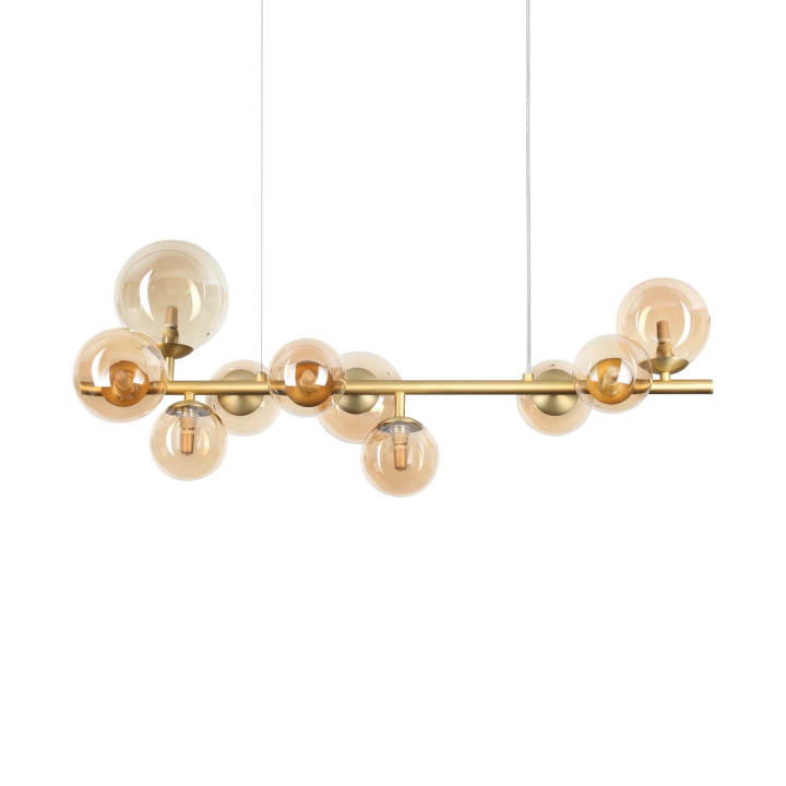 Perlage SP10 - Ideal Lux - lampa wisząca – kolor Bursztynowy (nr kat. 322766)