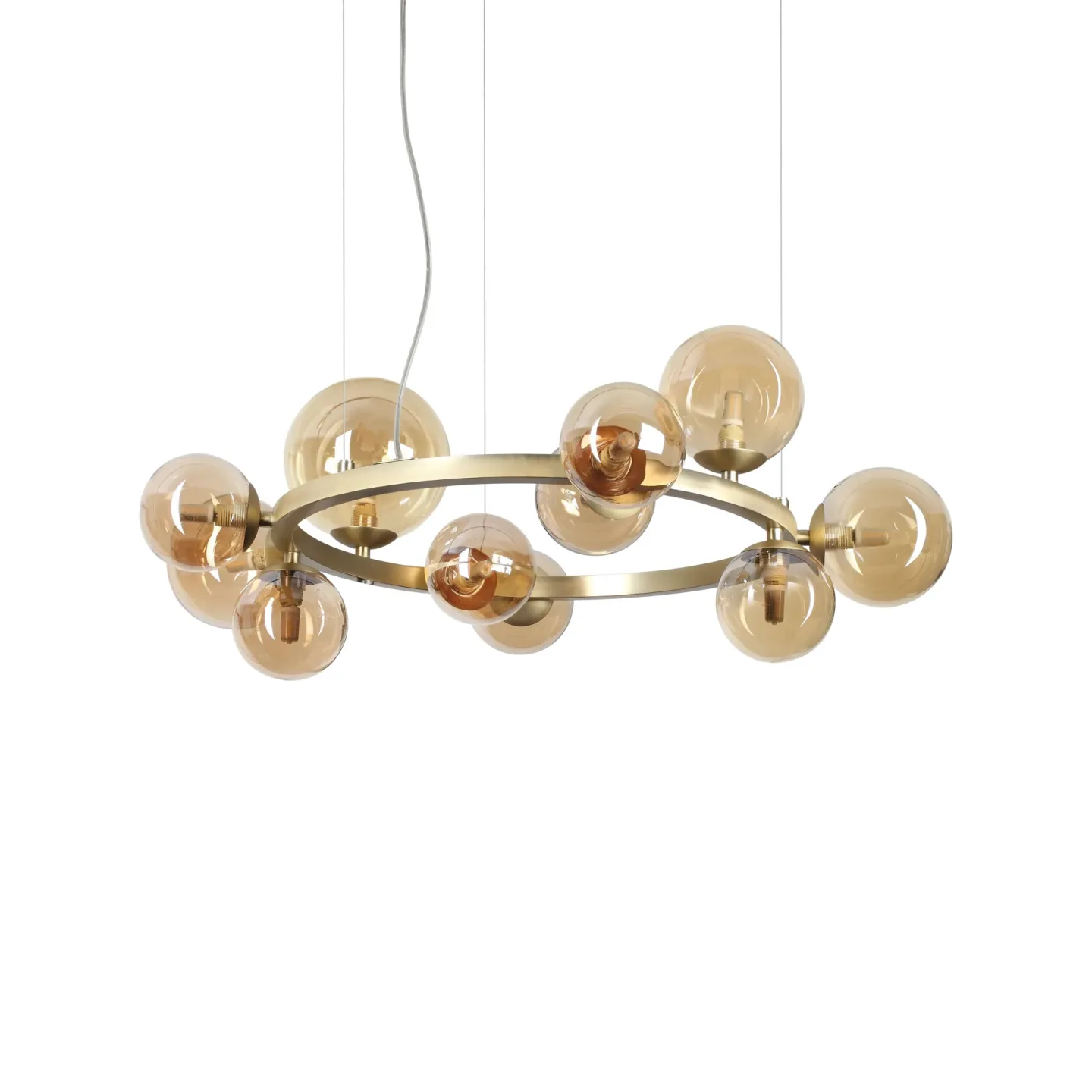 Perlage SP11 - Ideal Lux - lampa wisząca – kolor Bursztynowy (nr kat. 322773)