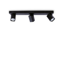 Rudy PL3 Square - Ideal Lux - plafon – kolor Czarny (nr kat. 321516)