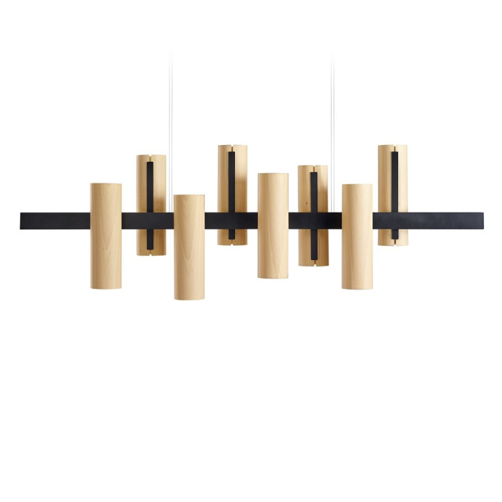 Black Note Keys - LZF - lampa wisząca – kolor Buk naturalny (nr kat. BKNT KS S BK LED DIM0-10V 22)