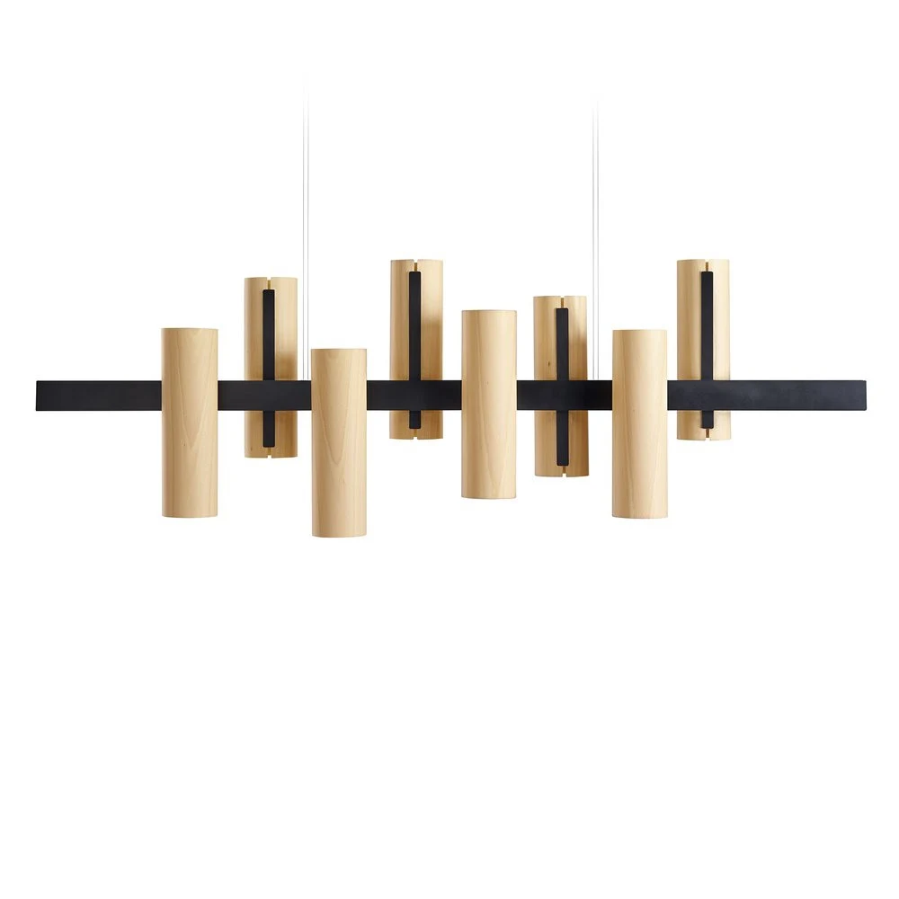 Black Note Keys - LZF - lampa wisząca – kolor Buk naturalny (nr kat. BKNT KS S BK LED DIM0-10V 22)
