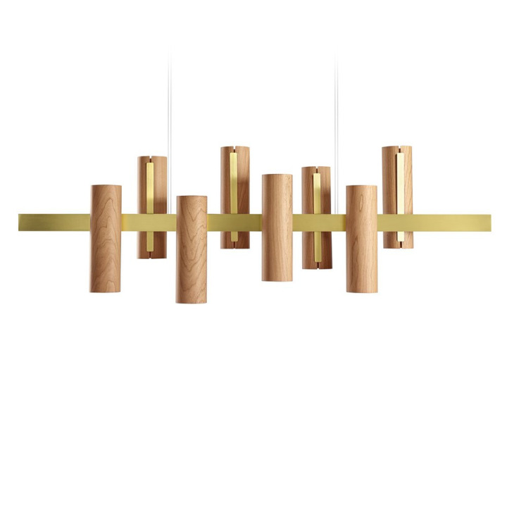 Black Note Keys - LZF - lampa wisząca – kolor Wiśnia naturalna (nr kat. BKNT KS S GD LED DIMTRIAC 21)
