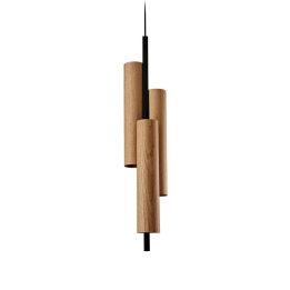 Black Note Triplet - LZF - lampa wisząca – kolor Wiśnia naturalna (nr kat. BKNT TR S BK LED DIM0-10V 21)