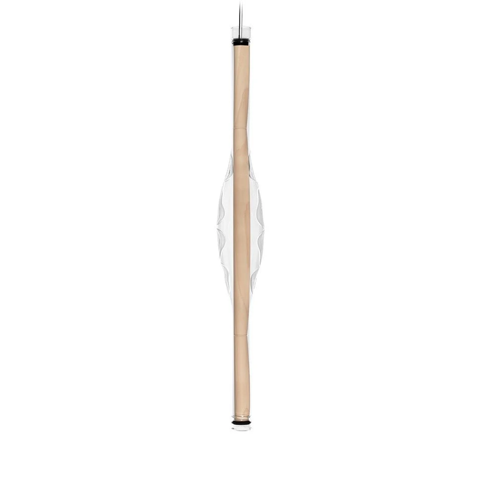 Dune Vertical - LZF - lampa wisząca – kolor Buk naturalny (nr kat. DUNE SV 120 LED DIMTRIAC 22)