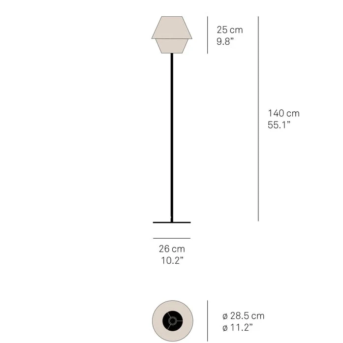 Hotel - LZF - lampa podłogowa – zdjęcie 6
