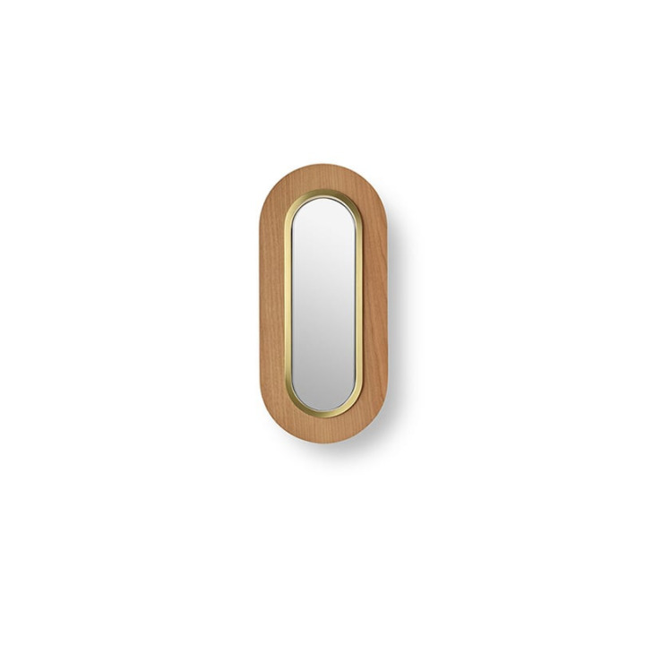 Lens Oval - LZF - kinkiet – kolor Wiśnia naturalna (nr kat. LENS OV A GD LED DIMTRIAC 21)