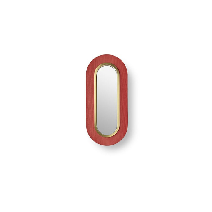 Lens Oval - LZF - kinkiet – kolor Czerwony (nr kat. LENS OV A GD LED DIM0-10V 26)
