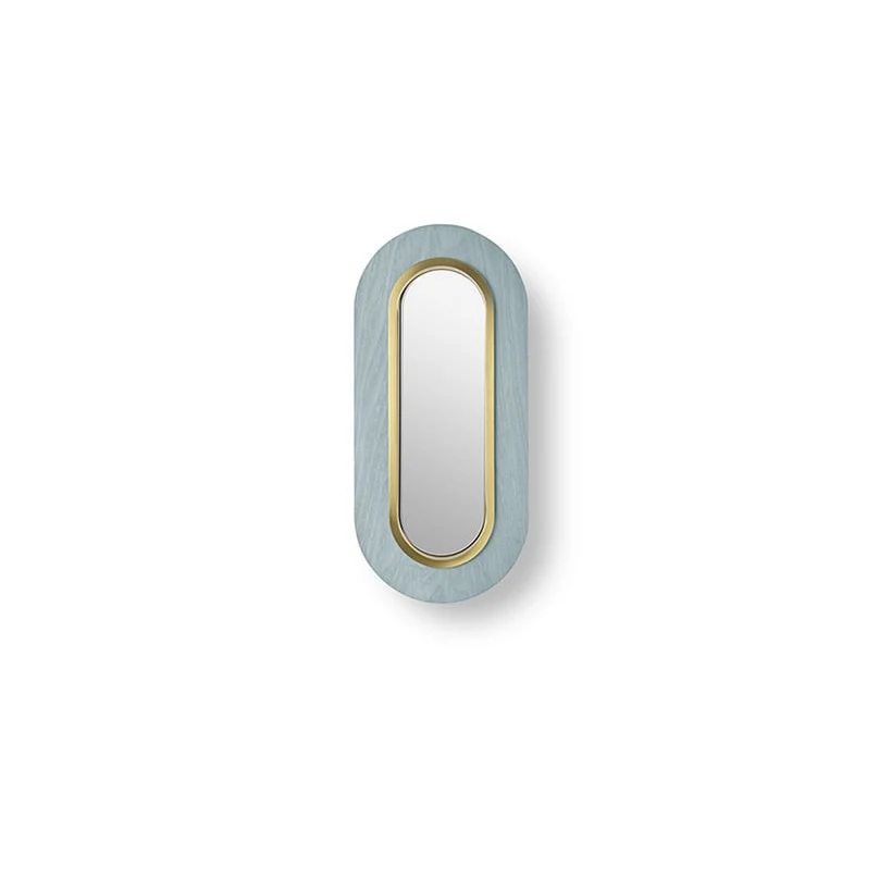 Lens Oval - LZF - kinkiet – kolor Błękit morski (nr kat. LENS OV A GD LED DIMTRIAC 34)