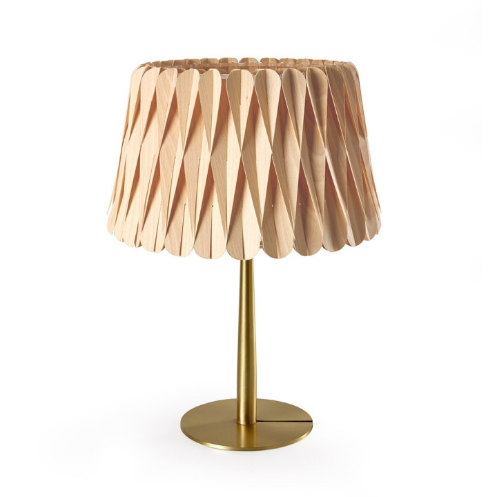 Lola - LZF - lampa stołowa – kolor Buk naturalny (nr kat. LOLA MM GD 22)