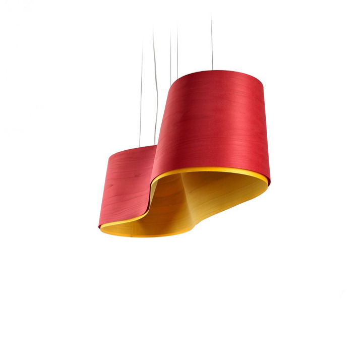 New Wave - LZF - lampa wisząca – kolor Czerwony / żółty (nr kat. NWAV S 26-24)