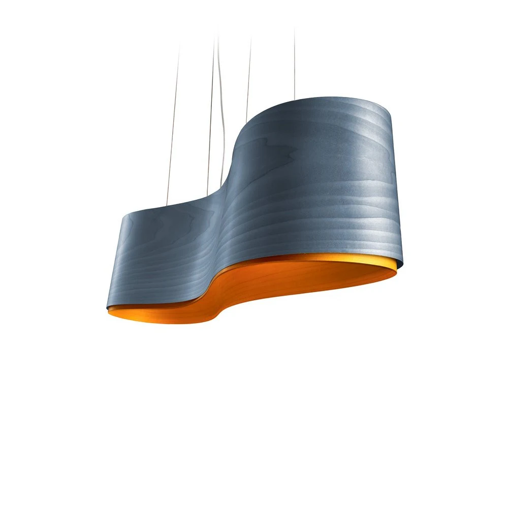 New Wave - LZF - lampa wisząca – kolor Niebieski / żółty (nr kat. NWAV S 28-24)