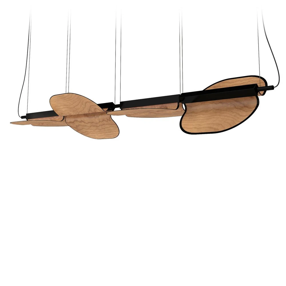 Omma - LZF - lampa wisząca – kolor Wiśnia naturalna (nr kat. OM S2X2 BK LED DIM0-10V 21)