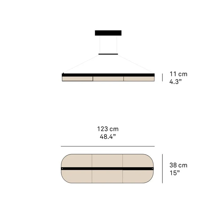 Omma Long Leaf - LZF - lampa wisząca – zdjęcie 5
