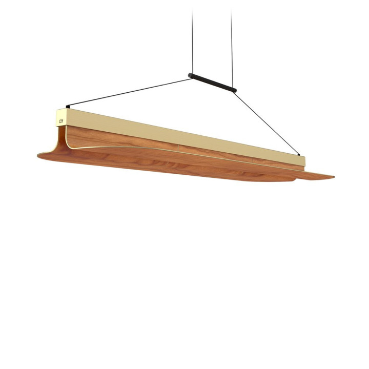 Omma Long Leaf - LZF - lampa wisząca – kolor Wiśnia naturalna (nr kat. OM S120 GD LED DIM0-10V 21)