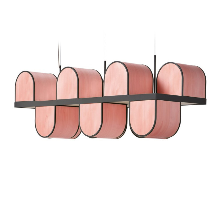 Osca Large - LZF - lampa wisząca – kolor Bladoróżowy (nr kat. OSC S3 EG 33)