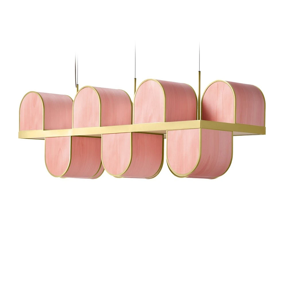 Osca Large - LZF - lampa wisząca – kolor Bladoróżowy (nr kat. OSC S3 GD 33)