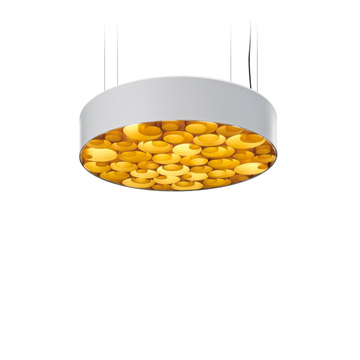 Spiro - LZF - lampa wisząca – kolor Żółty (nr kat. SPRO SM WH LED DIMTRIAC 24)