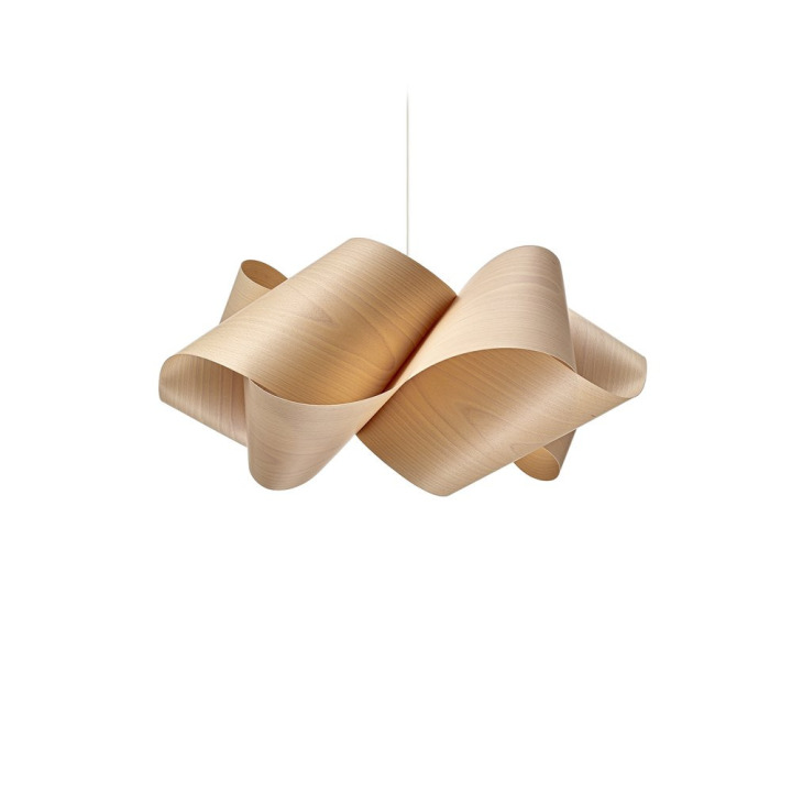 Swirl - LZF - lampa wisząca – kolor Buk naturalny (nr kat. SWRL SG WH 22)