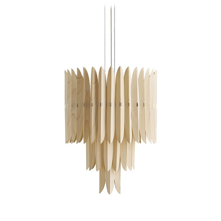 Voliere - LZF - lampa wisząca – kolor Biel naturalna (nr kat. VOLR S GD SHORT 20)