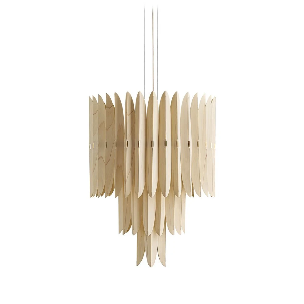 Voliere - LZF - lampa wisząca – kolor Biel naturalna (nr kat. VOLR S GD SHORT 20)