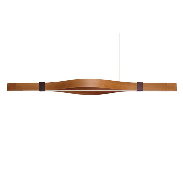 Woodstraps - LZF - lampa wisząca – kolor Wiśnia naturalna (nr kat. WSTR S LED DIMTRIAC 21)