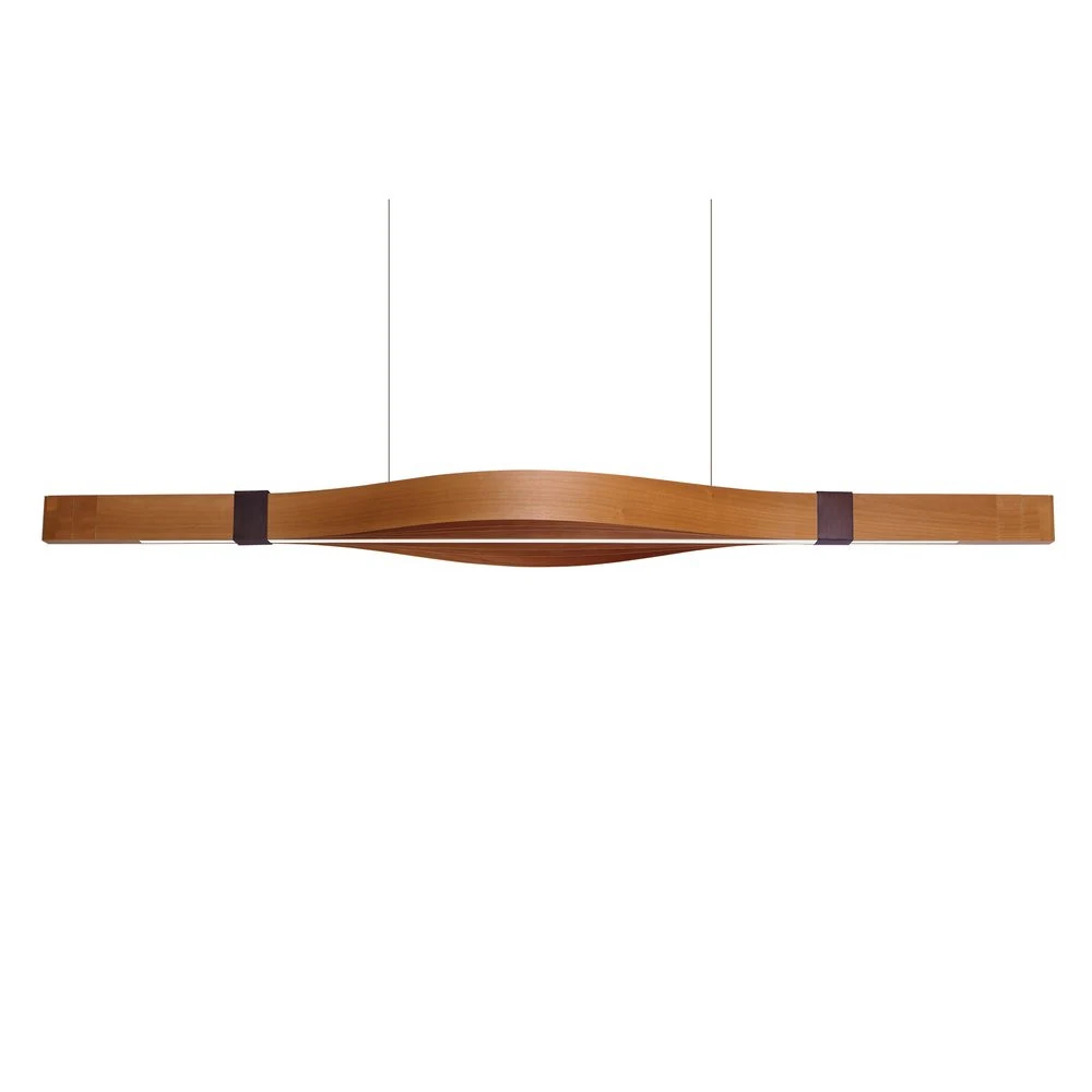 Woodstraps - LZF - lampa wisząca – kolor Wiśnia naturalna (nr kat. WSTR S LED DIMTRIAC 21)