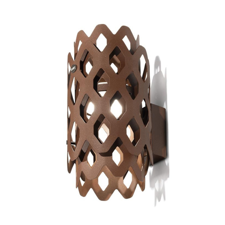 Charlotte Outdoor Applique - Slamp - kinkiet zewnętrzny – kolor corten (nr kat. CHRWM00CRT000LDOUDEU)