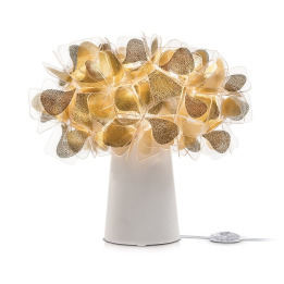 Clizia Mama Non Mama Table - Slamp - lampa stołowa – kolor złoty / biały (nr kat. CLITS00GNM00000WHBEU)