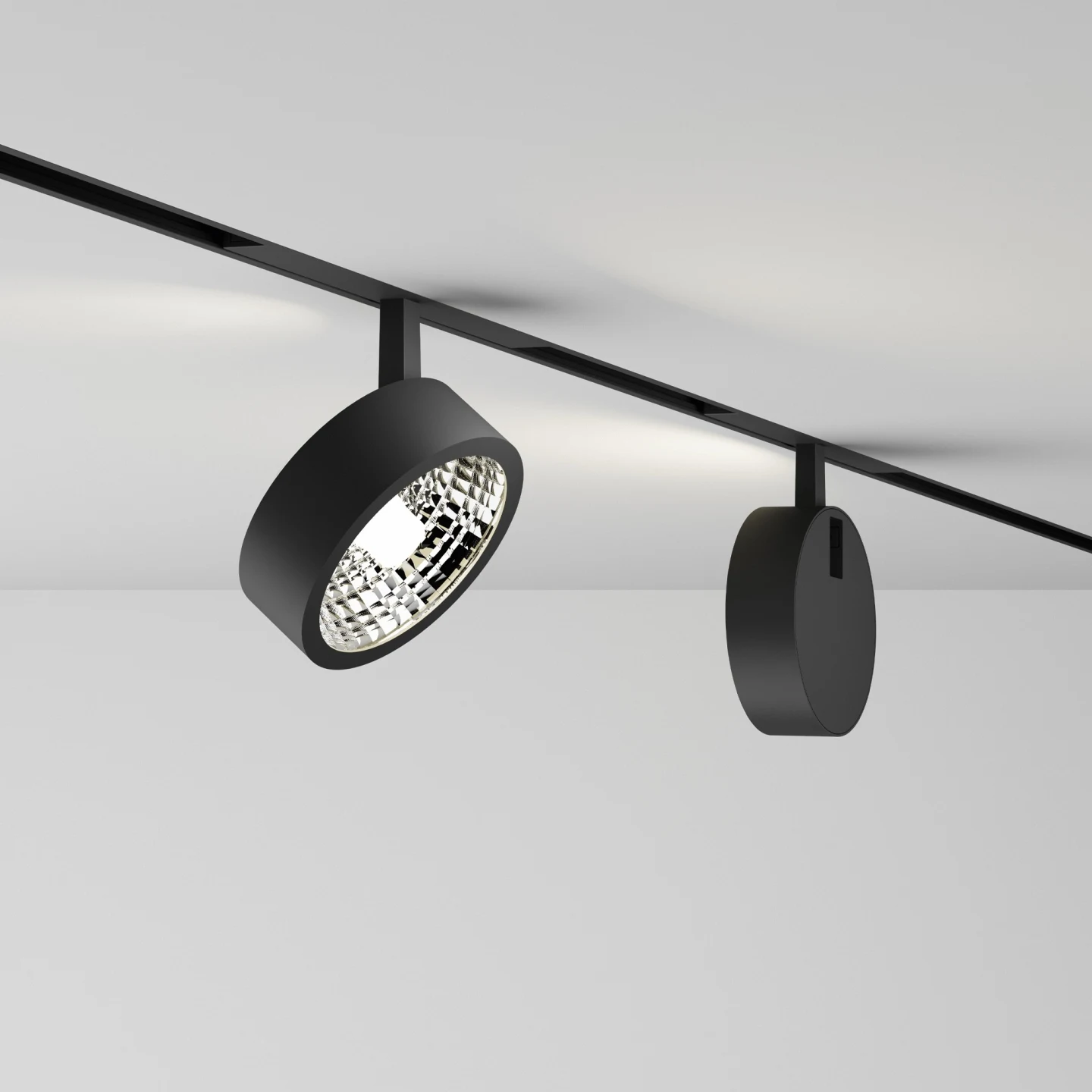 Ego Track Flat Single 09W 3000K On-off Bi - Ideal Lux - moduł systemu szynowego – zdjęcie 2