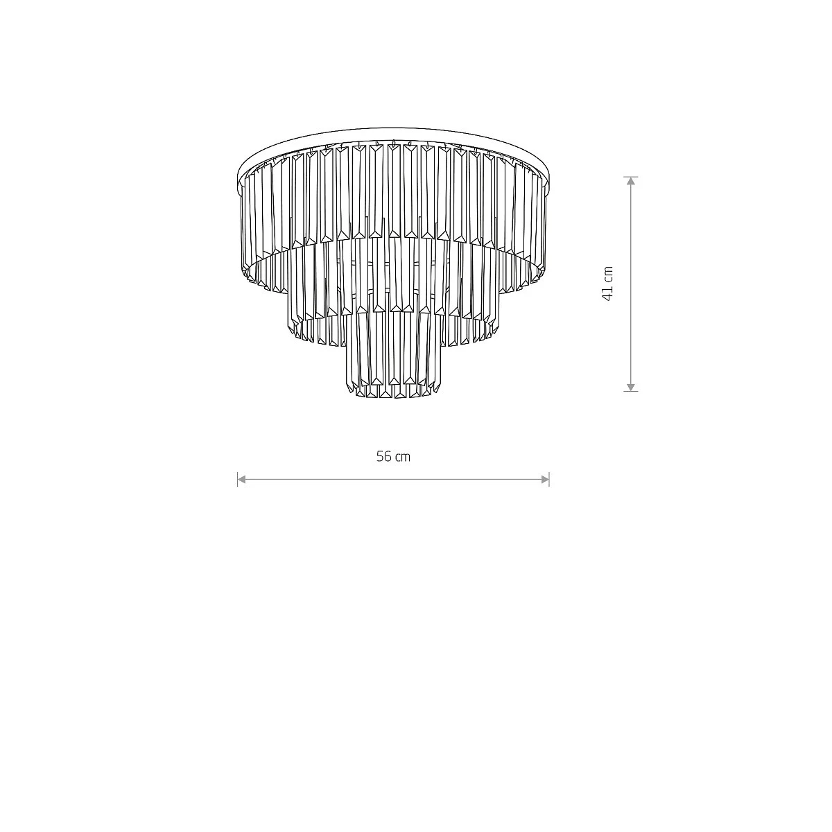 Plafon CRISTAL M - Nowodvorski – zdjęcie 4