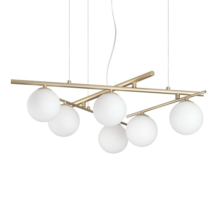 Atlas SP6 - Ideal Lux - lampa wisząca – kolor Złoty (nr kat. 365121)
