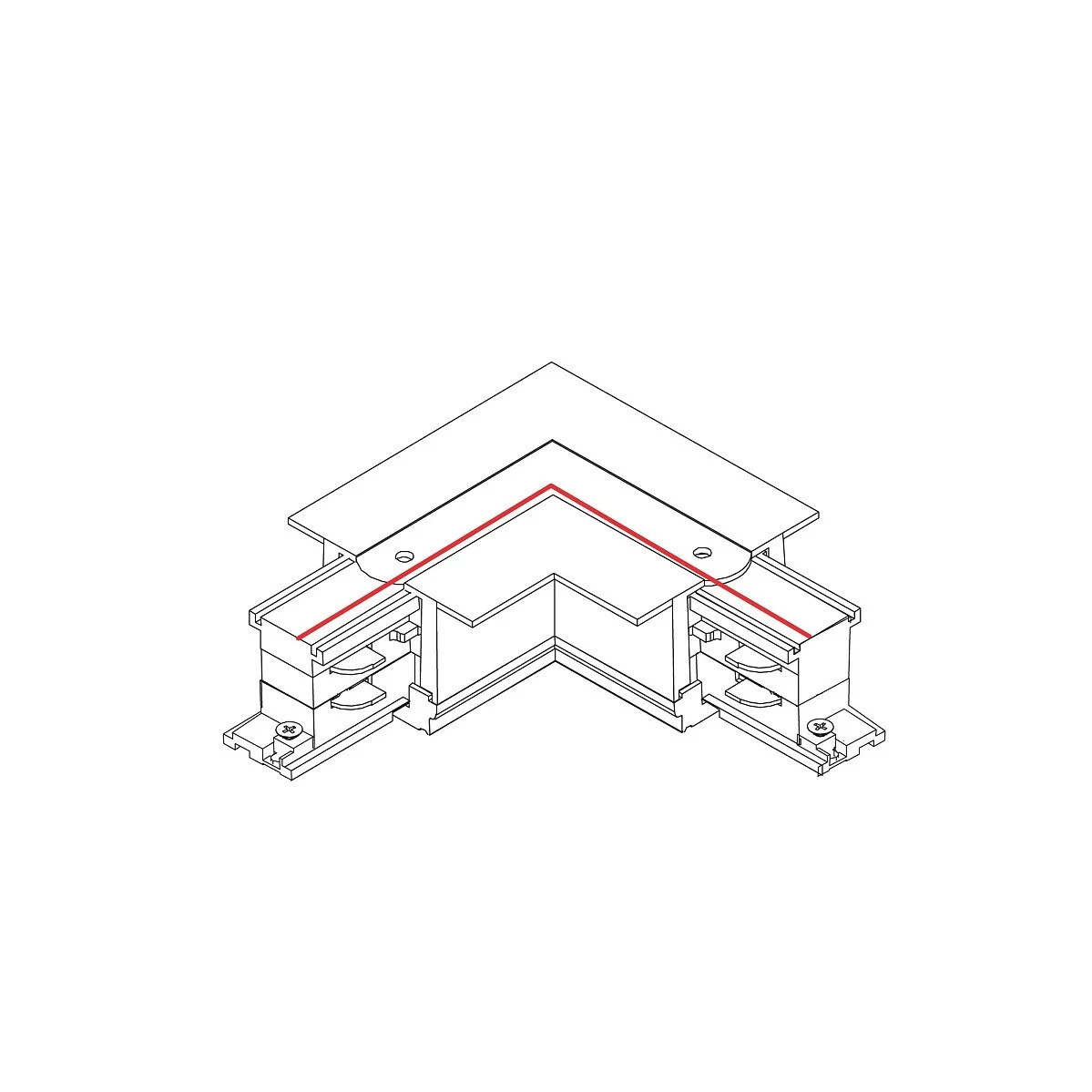 CTLS RECESSED POWER L CONNECTOR RIGHT L-R) - Nowodvorski – zdjęcie 3